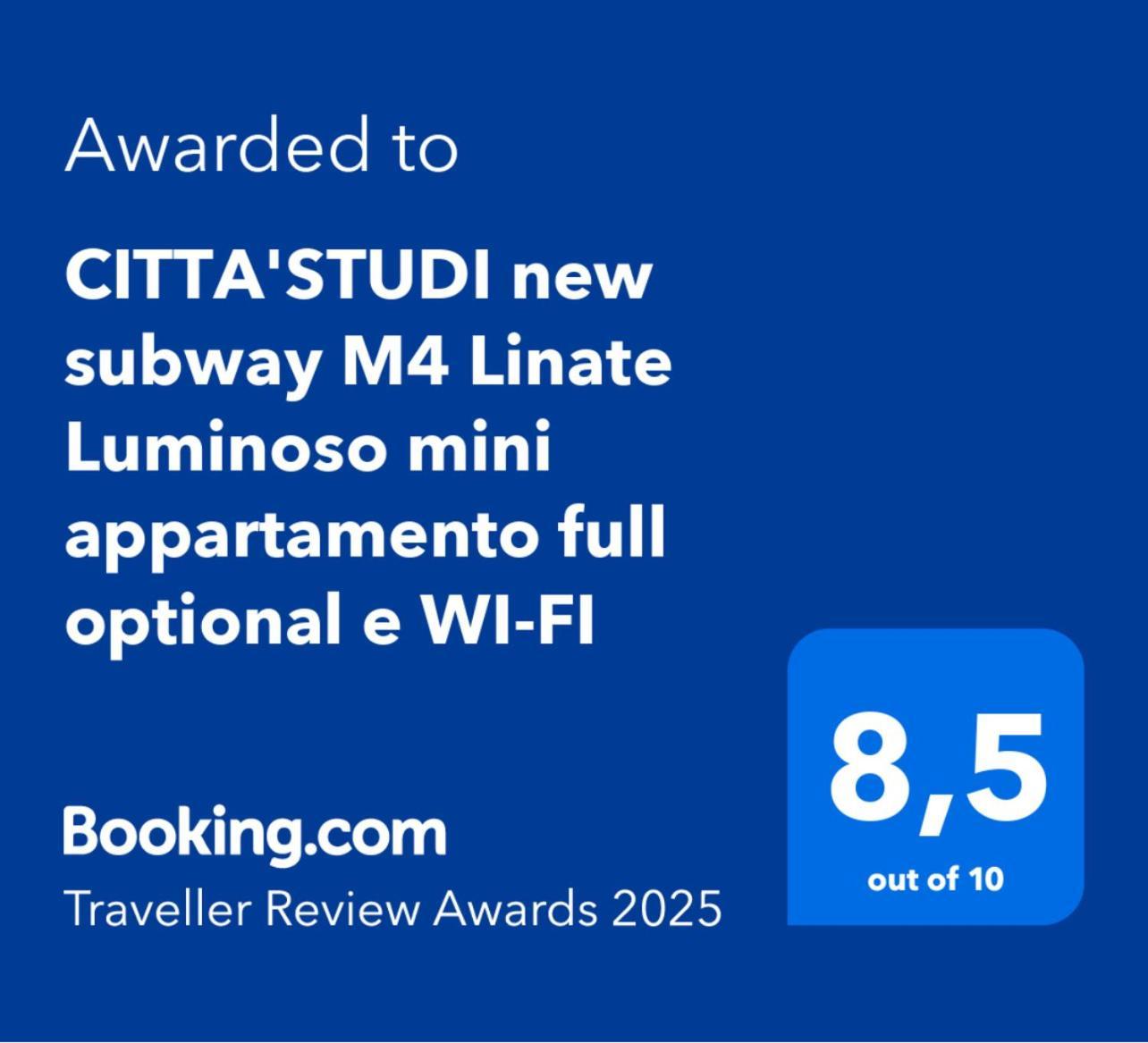 מילאנו Citta Studi M4 Subway Linate, City Center 10 Min, Luminoso Appartamento Full Optional Wi-Fi מראה חיצוני תמונה